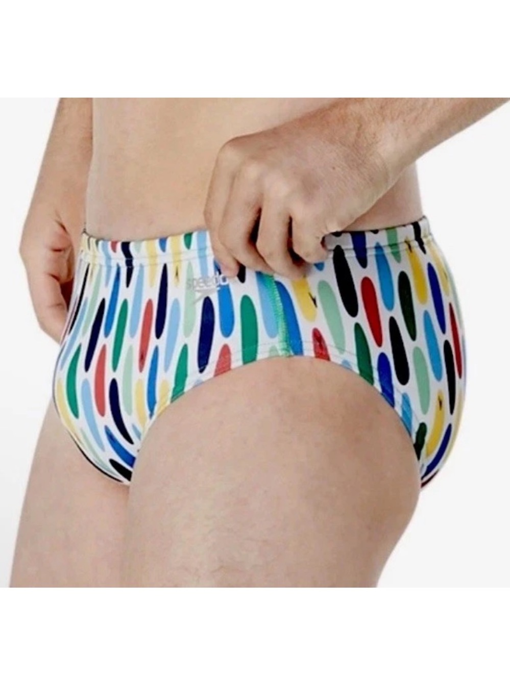 Speedo Men’s Swim Brief 32 or 34 Eco Endurance Wave Crusher Good Vibes NWT